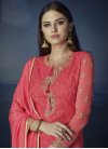 Faux Georgette Pant Style Designer Salwar Suit For Ceremonial - 1