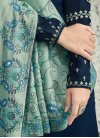 Satin Georgette Palazzo Style Pakistani Salwar Suit - 2