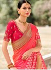 Lace Work Satin Silk Classic Saree For Ceremonial - 1