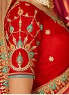 Embroidered Work Banarasi Silk Traditional Designer Saree For Ceremonial - 2