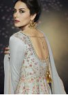 Satin Silk Embroidered Work Readymade Classic Gown - 2