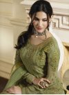 Faux Georgette Embroidered Work Sharara Salwar Suit - 2