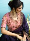 Embroidered Work Satin Silk Trendy Classic Saree - 2