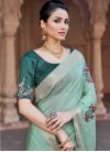Cotton Silk Embroidered Work Traditional Saree - 1