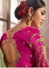 Jacquard Silk Embroidered Work Traditional Saree - 2