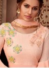 Beads Work Faux Georgette Palazzo Style Pakistani Salwar Suit - 2