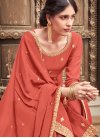Embroidered Work Cotton Silk Palazzo Style Pakistani Salwar Suit - 1
