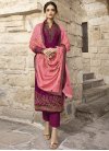 Satin Georgette Embroidered Work Pant Style Pakistani Salwar Suit - 2
