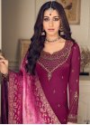 Satin Georgette Trendy Pakistani Salwar Suit - 1