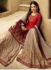 Faux Georgette Palazzo Style Pakistani Salwar Suit For Party - 2