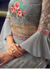 Viscose Embroidered Work Palazzo Style Pakistani Salwar Suit - 1