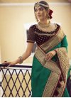 Tussar Silk Embroidered Work Trendy Classic Saree - 1