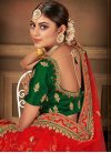Net Trendy A Line Lehenga Choli For Bridal - 1