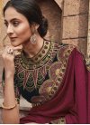 Embroidered Work Jacquard Silk Designer Contemporary Style Saree - 1