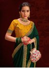 Embroidered Work Vichitra Silk Trendy Classic Saree - 1