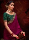 Vichitra Silk Designer Contemporary Style Saree For Ceremonial - 2