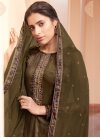 Satin Pant Style Pakistani Salwar Suit - 1