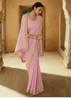 Embroidered Work Georgette Designer Contemporary Style Saree For Ceremonial - 1