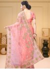 Embroidered Work Net Designer Traditional Saree For Ceremonial - 2
