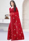 Net Embroidered Work Trendy Classic Saree - 2