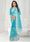 Booti Work Pure Georgette Contemporary Style Saree For Party - 1