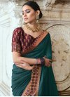 Poly Silk Designer Contemporary Style Saree For Casual - 1