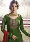 Satin Georgette Palazzo Style Pakistani Salwar Suit - 2