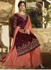 Embroidered Work Faux Georgette Sharara Salwar Suit - 1
