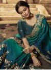 Sea Green and Teal Traditional Saree For Bridal - 1