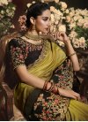 Coffee Brown and Olive Trendy Classic Saree - 1