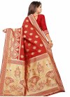 Thread Work Art Silk Designer Traditional Saree - 1