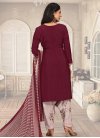 Crepe Silk Designer Semi Patiala Salwar Suit - 1