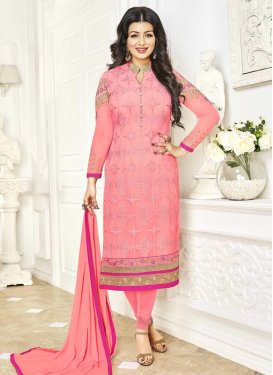Admirable Lace And Resham Work Ayesha Takia Party Wear Suit