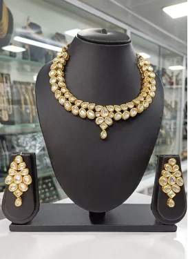 Alloy Gold Rodium Polish Necklace Set