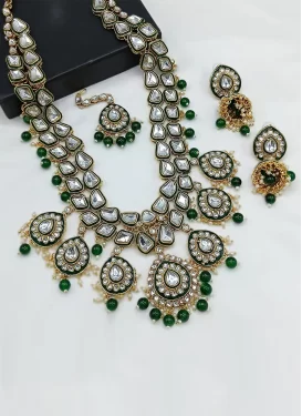 Alloy Gold Rodium Polish Necklace Set For Festival