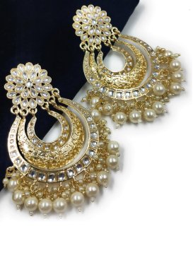 Alluring Gold Rodium Polish Earrings For Festival
