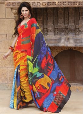 Amazing Printed Party Wear Saree