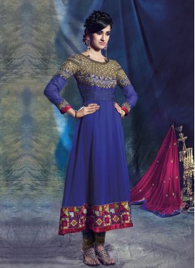 Amazing Resham And Patch Work Anarkali Suit