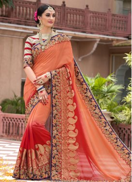 Appealing Silk Designer Contemporary Saree For Bridal