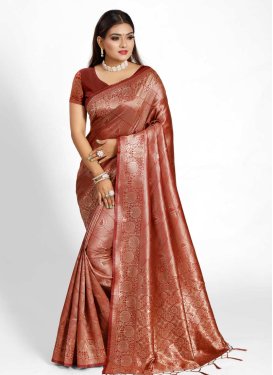 Art Silk Contemporary Style Saree For Casual