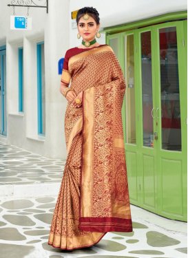 Art Silk Designer Contemporary Saree For Casual