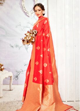 Art Silk Designer Contemporary Saree For Festival