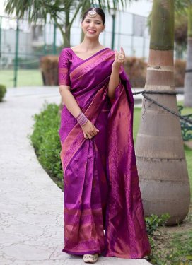 Art Silk Designer Contemporary Style Saree