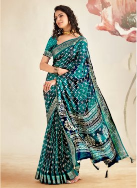 Art Silk Designer Contemporary Style Saree