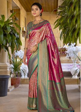 Art Silk Designer Contemporary Style Saree