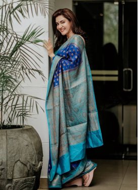 Art Silk Designer Contemporary Style Saree For Casual