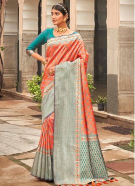 Art Silk Designer Traditional Saree For Ceremonial