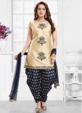 Art Silk Readymade Salwar Suit