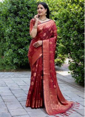 Art Silk Traditional Designer Saree For Ceremonial