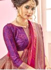Art Silk Traditional Designer Saree in Rose Pink - 1